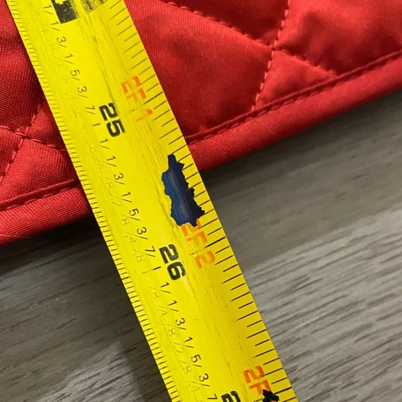 Burberry Brit Copford Red Quilted Button Jacket Size Medium - Picture 15 of 15